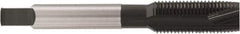 Accupro - 3/8-16, 3 Flute, Oxide Finish, Vanadium High Speed Steel Spiral Point Tap - Plug Chamfer, Right Hand Thread, 2-15/16" OAL, 0.945" Thread Length, 0.381" Shank Diam - Exact Industrial Supply