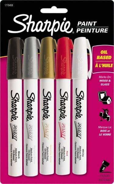 Dymo - Assorted Colors Oil Based Paint Marker - Medium Tip - Apex Tool & Supply