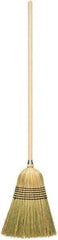 Harper Brush - 56" OAL Corn Bristle Broom - 39" Long Wood Handle, 17" Bristle Length, 14" Wide - Apex Tool & Supply