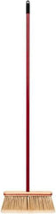 Harper Brush - 52-1/2" OAL Synthetic Bristle Straight Cut Broom - 48" Long Metal Handle, 4" Bristle Length, 12" Wide, Water Resistance - Apex Tool & Supply