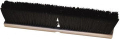Harper Brush - 18" Medium Duty Synthetic Push Broom - 3" Bristle Length, Wood Block, Threaded Handle Connection, Handle Sold Separately - Apex Tool & Supply