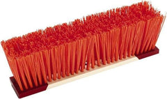 Harper Brush - 16" Rough Surface Synthetic Push Broom - 4" Bristle Length, Wood Block, Bolt-On Handle Connection, Handle Sold Separately - Apex Tool & Supply