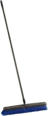 Harper Brush - 24" Medium Duty Synthetic Push Broom - 3" Bristle Length, Plastic Block, Threaded Handle Connection, Handle Included - Apex Tool & Supply