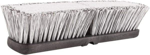 Harper Brush - 18" OAL, Vehicle Wash Brush - Black Flagged Plastic Bristles, 2-1/4" Trim Length - Apex Tool & Supply