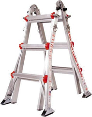 Little Giant Ladder - 22 Steps, 23' High, Type IA Rating, Aluminum Multi-Use Ladder - 300 Lb Load Capacity, 31" Base Width - Apex Tool & Supply