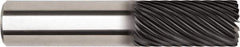 Kennametal - 12mm, 9 Flute, Solid Carbide, 0.5mm Corner Radius End Mill - 92mm OAL, 36° Helix, 24mm LOC, Right Hand Cut - Apex Tool & Supply