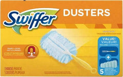 Swiffer - 6" Long Fiber Duster - 13" OAL, Light Blue - Apex Tool & Supply