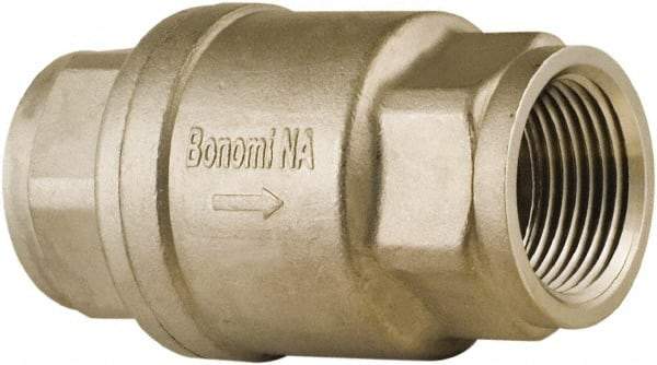 BONOMI - 1" Stainless Steel Check Valve - Spring Check, NPT, 800 WOG - Apex Tool & Supply