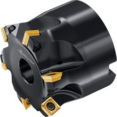 Walter - 4 Inserts, 29.2mm Cutter Diam, 2mm Max Depth of Cut, Indexable High-Feed Face Mill - 22mm Arbor Hole Diam, 40mm High, M4002 Toolholder, SDGT, SDMW, SDHT Inserts, Series M4002 - Apex Tool & Supply