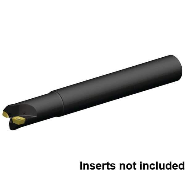 Kennametal - 1-1/2" Cut Diam, 2.5mm Max Depth, 1-1/2" Shank Diam, Cylindrical Shank Indexable High-Feed End Mill - Screw Holding Method, XD..120508 Insert, 7792VXD12 Toolholder, Through Coolant - Apex Tool & Supply