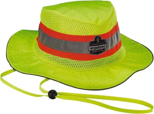 Ergodyne - Size Universal, Cooling Ranger Hat - Lime Solid Pattern, Microfiber - Apex Tool & Supply