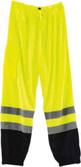 Ergodyne - Size S/M Polyester High-Visibility Pants - Drawstring Closure, 1 Pocket, 40" Waist, 30.25" Inseam, Lime, Hazardous Protection 0 - Apex Tool & Supply