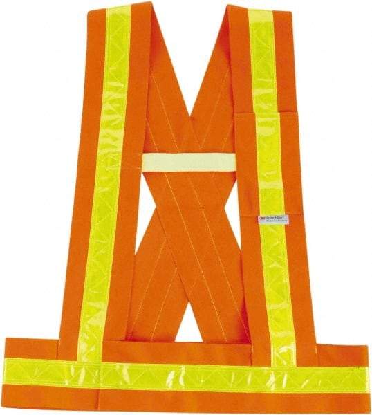 Ergodyne - Size M/L High Visibility Orange Solid Breakaway Vest - ANSI 107, Hook & Loop Closure, 1 Pocket, Polyester - Apex Tool & Supply