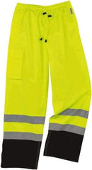 Ergodyne - Size 2XL, Lime, Rain Pants - 1 Pocket, Elastic Wrist - Apex Tool & Supply