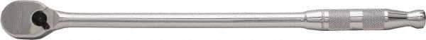 Proto - 3/8" Drive Pear Head Ratchet - Full Polish Chrome Finish, 13" OAL, 90 Gear Teeth, Long Arm Handle, Reversible Head - Apex Tool & Supply