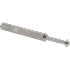 Accupro - 3/16° 3/16" Cut Diam, 0.093" Cut Width, 3/16" Shank, Solid Carbide Double-Angle Cutter - Apex Tool & Supply