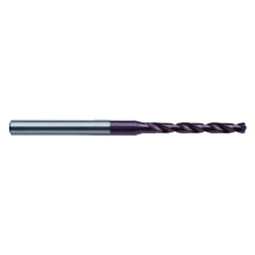 #90 Dia. x #90 Shank × 2.5 mm Flute Length × 38 mm OAL, 118°, TiAlN, Solid Carbide Drill - Apex Tool & Supply