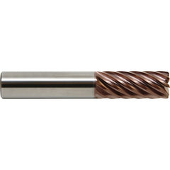8.0mm Dia. × 8 mm Shank × 22 mm DOC × 63 mm OAL, Carbide, ALTima® Xtreme, 9 Flute, Straight, Corner Radius, Solid End Mill - Exact Industrial Supply