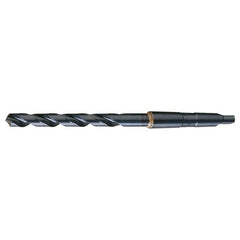 23/32 RHS / RHC HSS 118 Degree Radial Point General Purpose Taper Shank Drill - Steam Oxide - Exact Industrial Supply
