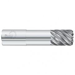 5/8 Dia. x 4 Overall Length 4-Flute .090 C/R Solid Carbide SE End Mill-Round Shank-Center Cut-Uncoated - Apex Tool & Supply