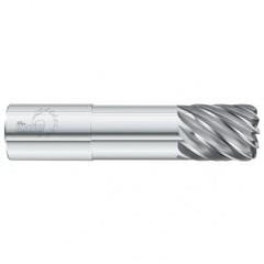 5/8 Dia. x 4 Overall Length 4-Flute .090 C/R Solid Carbide SE End Mill-Round Shank-Center Cut-Uncoated - Apex Tool & Supply