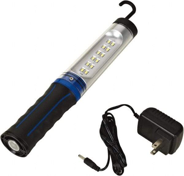 Value Collection - 12 VDC, 3 Watt, Cordless, LED Portable Handheld Work Light - 1 Head, 350 Lumens, ABS & Polycarbonate, 11-1/2" Long x 1-1/4" Wide x 1-5/8" High - Apex Tool & Supply