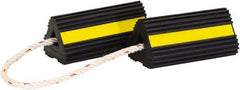Buyers Products - 4" Wide x 8" High x 4" Deep, Rubber Wheel Chock - Apex Tool & Supply