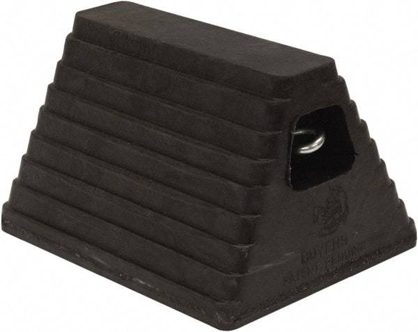 Buyers Products - 10" Wide x 6" High x 8" Deep, Rubber Wheel Chock - Apex Tool & Supply