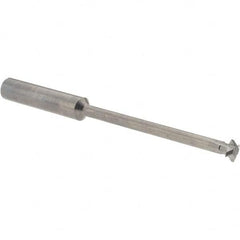 Accupro - 1/4° 1/4" Cut Diam, 0.072" Cut Width, 1/4" Shank, Solid Carbide Double-Angle Cutter - Apex Tool & Supply