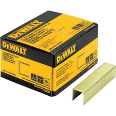 DeWALT - 1" Long x 1/16" Wide, 16 Gauge Crowned Construction Staple - Steel, Galvanized Finish - Apex Tool & Supply