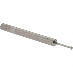 Accupro - 1/16° 1/16" Cut Diam, 0.031" Cut Width, 1/8" Shank, Solid Carbide Double-Angle Cutter - Apex Tool & Supply
