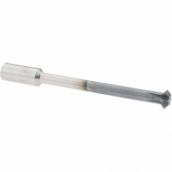 Accupro - 5/16° 5/16" Cut Diam, 1/8" Cut Width, 5/16" Shank, Solid Carbide Double-Angle Cutter - Apex Tool & Supply