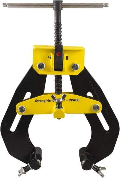 Strong Hand Tools - 17 Lb, 12" Max Opening, 12" Open Throat Depth, 4-1/2" Closed Throat Depth, Cantilever Clamp - Steel Jaw, T-Handle - Apex Tool & Supply