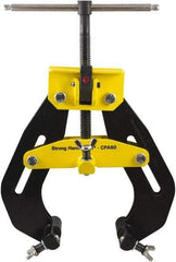 Strong Hand Tools - 17 Lb, 12" Max Opening, 12" Open Throat Depth, 4-1/2" Closed Throat Depth, Cantilever Clamp - Steel Jaw, T-Handle - Apex Tool & Supply