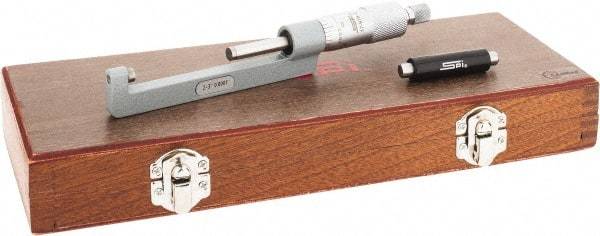 SPI - 2 to 3" Range, Mechanical Hub Micrometer - 0.0001" Graduation, 0.0002" Accuracy, Rotating Spindle - Apex Tool & Supply
