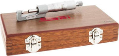 SPI - 0 to 1" Range, Mechanical Hub Micrometer - 0.0001" Graduation, 0.0001" Accuracy, Rotating Spindle - Apex Tool & Supply