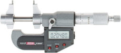 SPI - 0.2 to 1.2" Range, 0.00005" Resolution, Ratchet Stop Thimble, Electronic Inside & Tubular Micrometer - Apex Tool & Supply