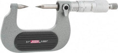SPI - 1 Inch, Ratchet Stop, Mechanical Point Micrometer - Accurate up to 0.0001 Inch, 30° Point Angle - Apex Tool & Supply