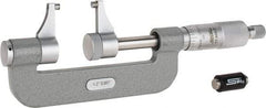 SPI - 1 to 2" Range, 0.001" Graduation, Mechanical Outside Micrometer - Ratchet Stop Thimble, Accurate to 0.00025" - Apex Tool & Supply