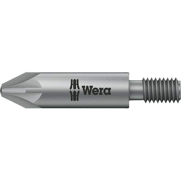 Wera - 5mm Drive, #2 Pozidriv Screwdriver Bit - 1-3/8" OAL - Apex Tool & Supply