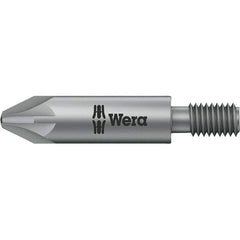 Wera - 5mm Drive, #2 Pozidriv Screwdriver Bit - 1-3/8" OAL - Apex Tool & Supply