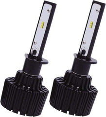 PRO-SOURCE - 4,500 Lumens, 12-24 VDC, H1 LED Headlight - 6500K Cool White Color Scale, 30 Low/High Watt, 30,000 to 50,000 Average Life Hours - Apex Tool & Supply