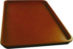 Made in USA - 14-1/4" Long x 9-1/2" Wide x 1-1/4" Deep Lid Tray - Polypropylene - Apex Tool & Supply