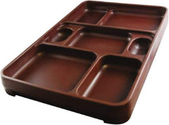 Made in USA - 14-1/4" Long x 9-1/2" Wide x 1-3/4" Deep Tray - Polypropylene - Apex Tool & Supply
