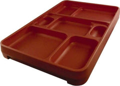 Made in USA - 14-1/4" Long x 9-1/2" Wide x 1-3/4" Deep Tray - Polypropylene - Apex Tool & Supply