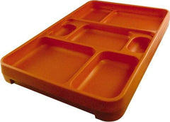 Made in USA - 14-1/4" Long x 9-1/2" Wide x 1-3/4" Deep Tray - Polypropylene - Apex Tool & Supply