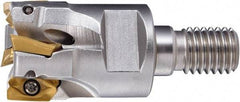 OSG - 26mm Cut Diam, 35mm OAL, Indexable Square Shoulder End Mill - ZD_T11... Inserts, M12 Modular Connection, 90° Lead Angle, Through Coolant, Series 78016 - Apex Tool & Supply