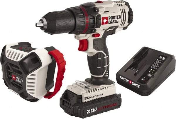 Porter-Cable - 20 Volt Cordless Tool Combination Kit - Includes 1/2" Drill/Driver & Blue Tooth Speaker, Lithium-Ion Battery Included - Apex Tool & Supply