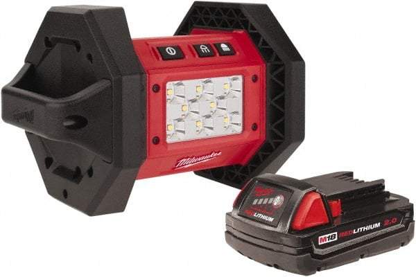 Milwaukee Tool - 18 Volts, 1100 Lumens, Cordless Work Light - 3 hr Run Time - Apex Tool & Supply