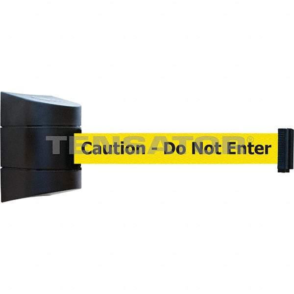 Tensator - 5-1/2" High x 3-1/4" Long x 3-1/4" Wide Magnetic Wall Mount Barrier - Metal, Black Powdercoat Finish, Black, Use with Wall Mount - Apex Tool & Supply